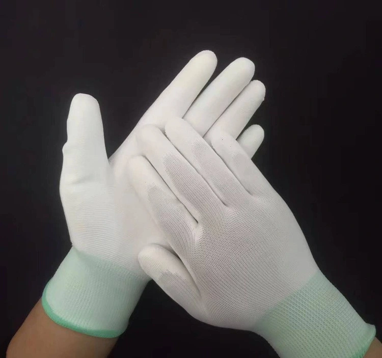 White Anti-Static and Dust-Free Rubber Immersion Protective Gloves