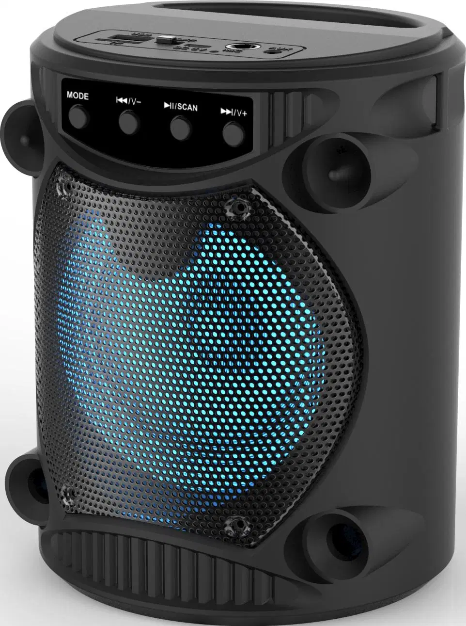 Zqs 1418 4 pulgadas Mini Altavoz inalámbrico Bluetooth portátil alimentado