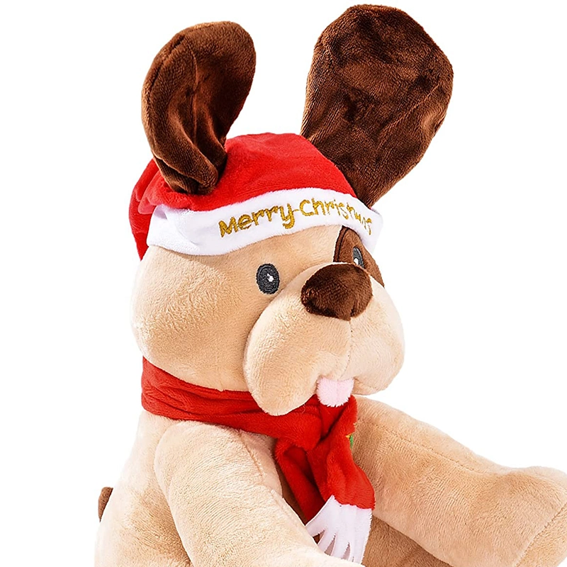 Vacances de Noël chien animal en peluche Parti Décorations de Noël cadeau Jouet