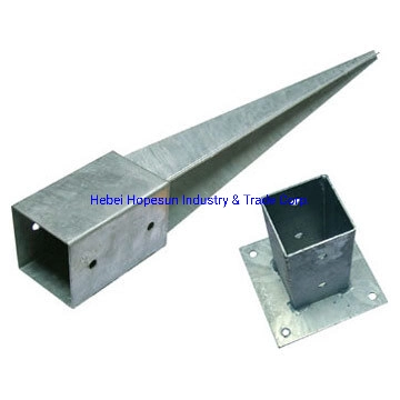 Galvanized Screw Spike Pole Anchor /Post Anchor