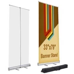 Economic Aluminium Roll up Banner Stand 85X200cm