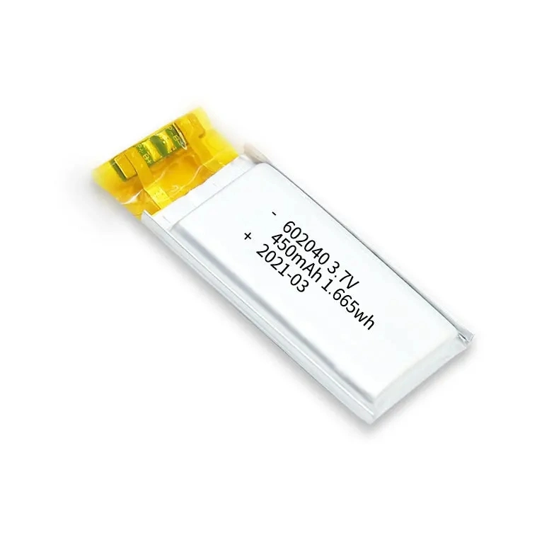 Lithium Polymer Pack Polymer Rechargeable Battery 602040 3.7V 350 to 450mAh Lithium-Ion Cell