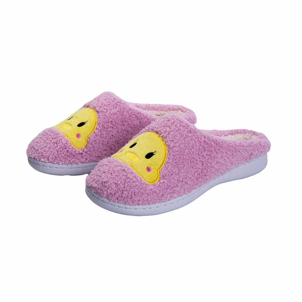 Mujeres Teddy Curly lana Plush Interior invierno Home algodón Cartoon Zapatillas de pato