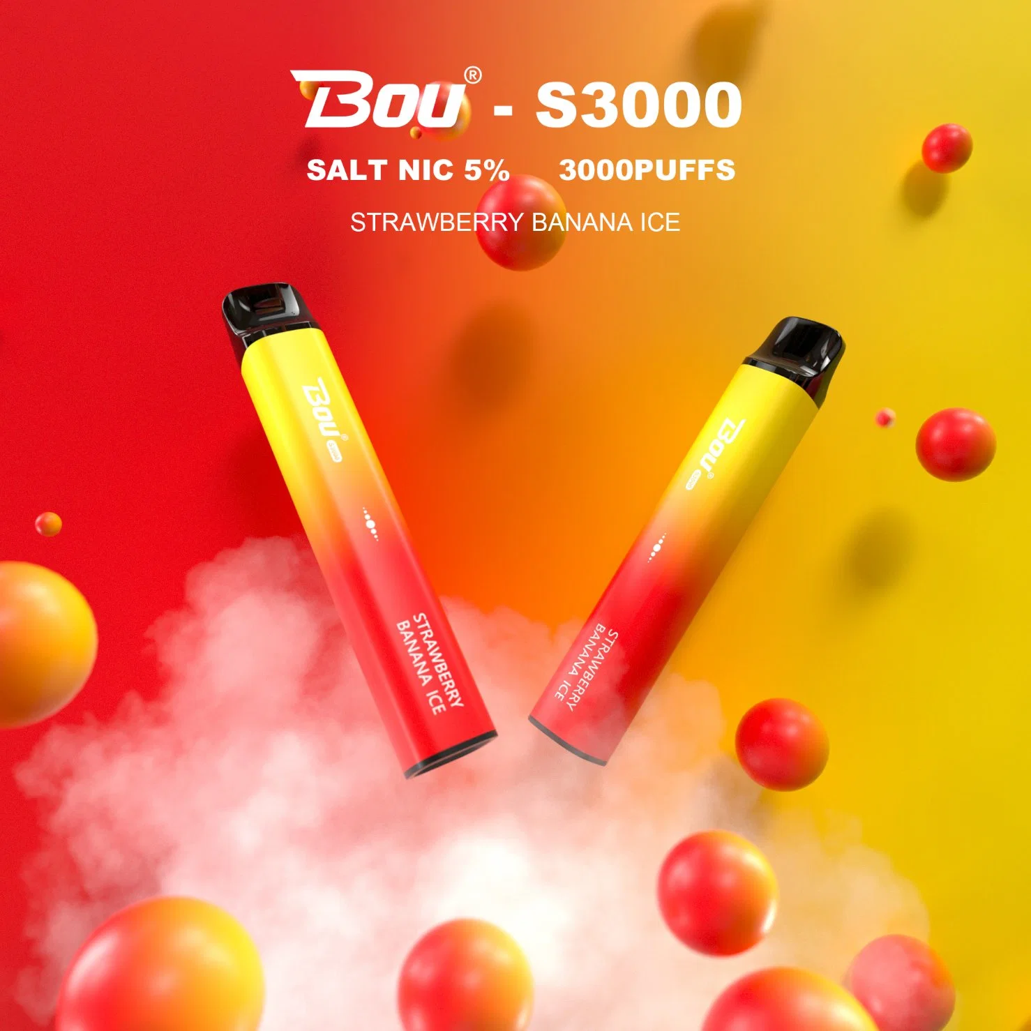 Bou 3000puffs Disposable/Chargeable Vape 2% 5% Nicotine 8ml Ejuice Hot Selling in Dubai