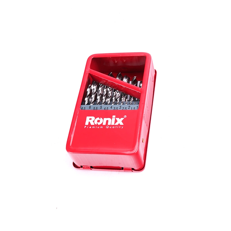 Ronix Hand Tool Model Rh-5582 1.0~13mm Drilling and Screwdriver Material HSS 25PCS Drill Bits Set