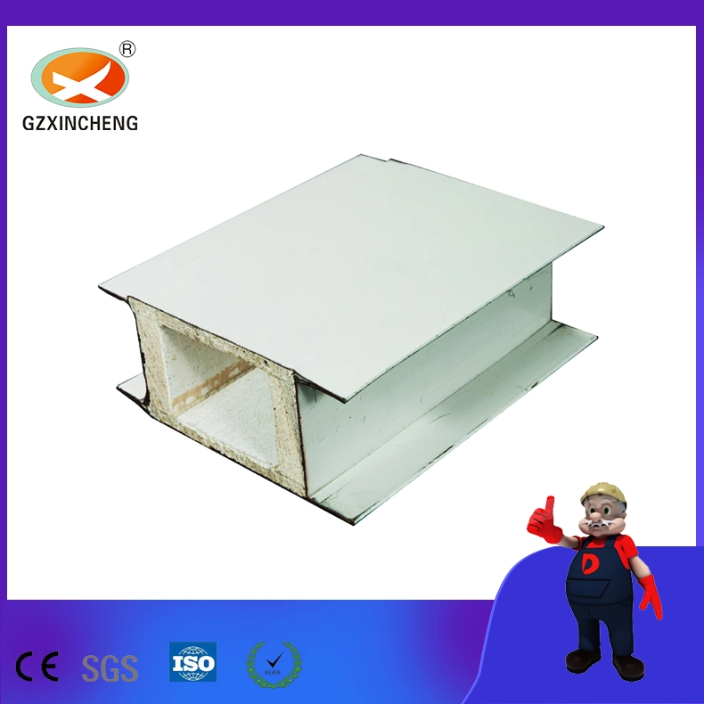 Fireproof Construction Building Decoration Material Glass Magnesium Sandwich Panel