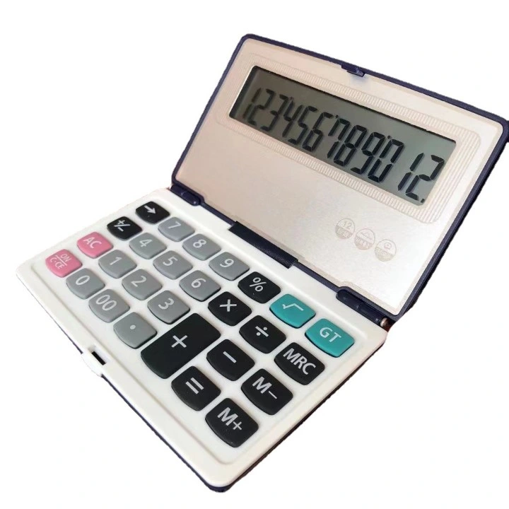 Promotion Dual Power Office Electronic Calculator 16 /12 Digits Office Desktop Calculator