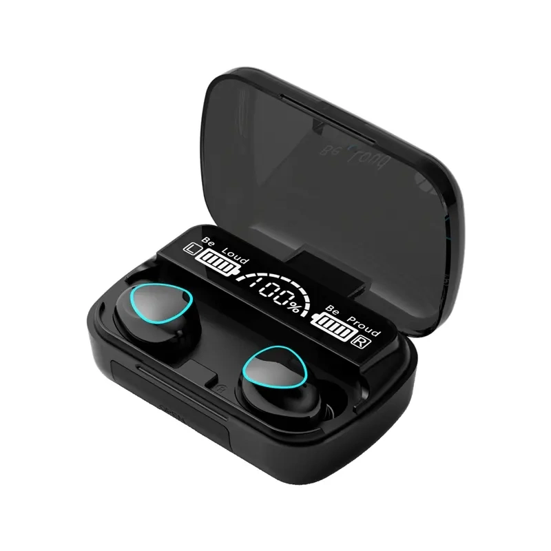 M10 de Tws 5.1 Control táctil resistente al agua tapones de auricular estéreo 9D Juegos de deporte pantalla LED de auriculares auriculares con micrófono auricular inalámbrico