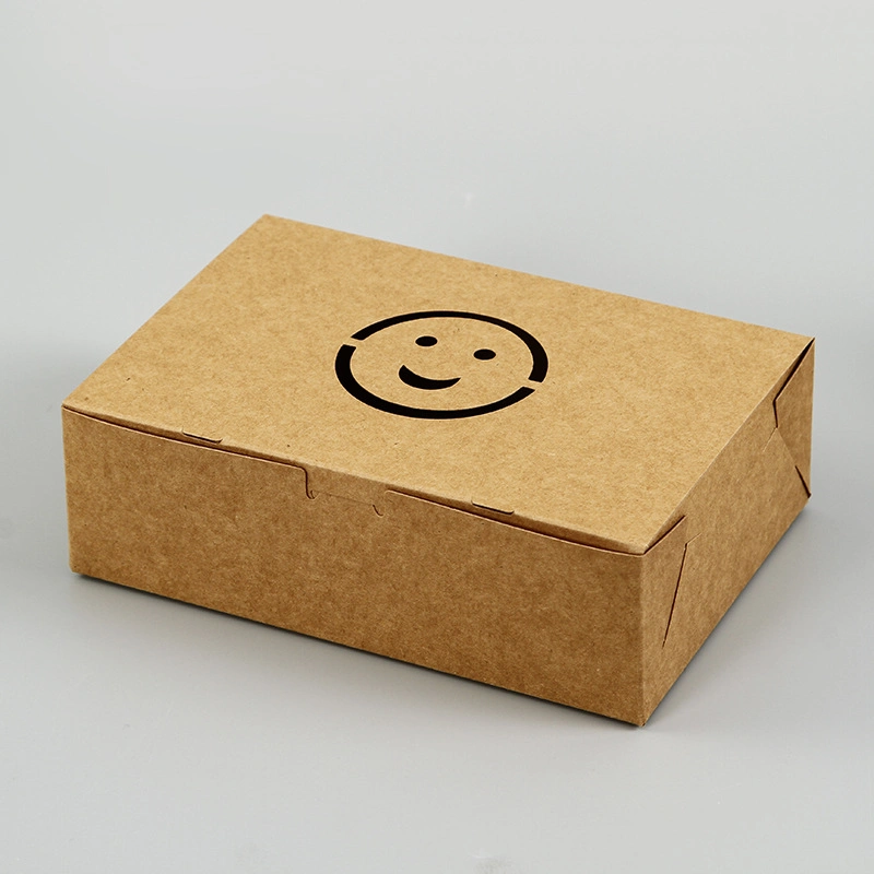 Wholesale/Supplier Recycled Rectangle Salad Fruit Lunch Takeaway Food Packaging Kraft Paper Box