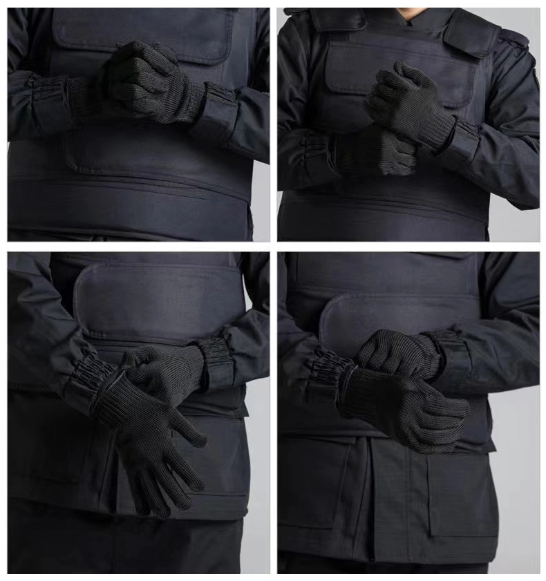 Polyester Cut Resistant Gloves Safety Gloves with CE Certification