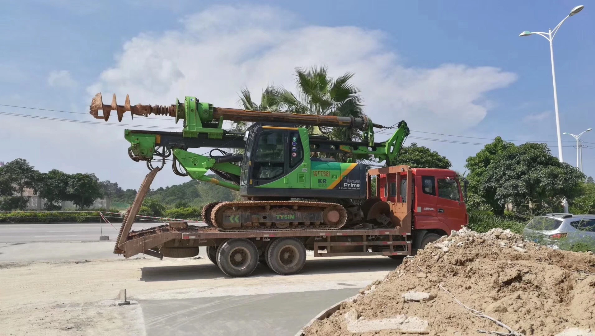 Tysim Kr60 Piling Machine Gebrauchte Bohrlochbohrmaschine Kleine Gebohrt Rammaufriß