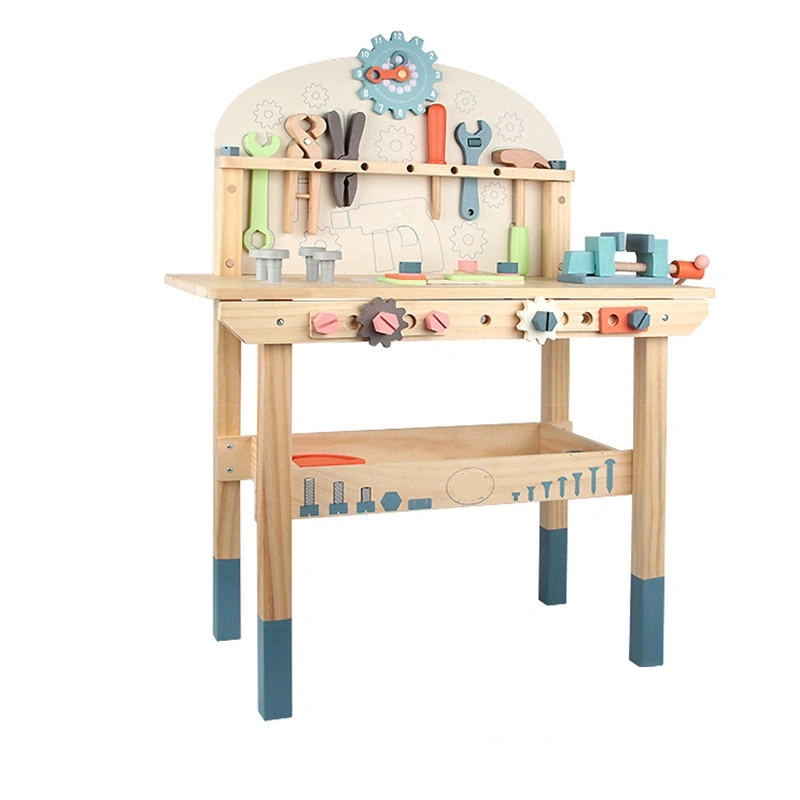 Wooden Tool Table Interactive Communication Educational Tool Toy Set