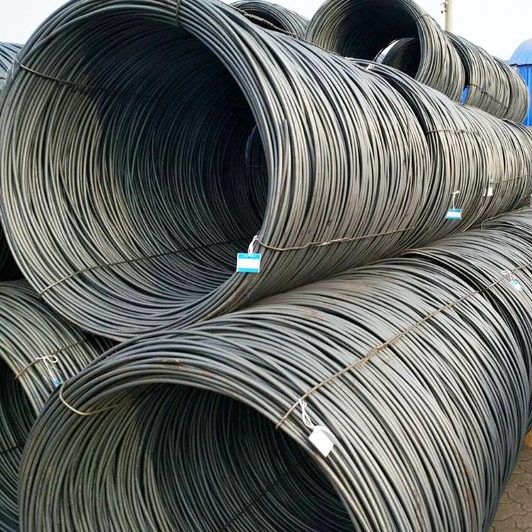 Rolled Packing SAE1008 SAE1006 Q215 Q235 6.5mm 7.0mm Ms Carbon Steel Wire Rod Iron Wire