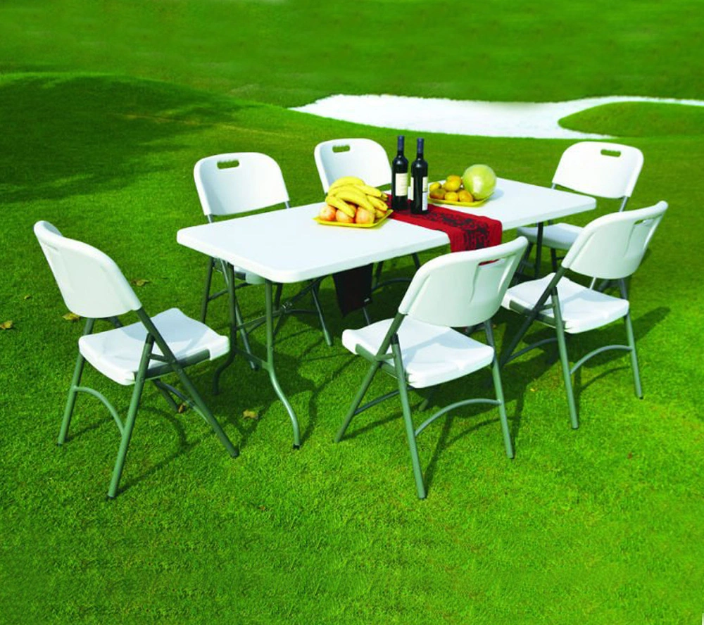 Wholesale/Supplier Hotel Outdoor Restaurant Plastic Dining Chair Home Modern Furniture Folding Table Chair Set