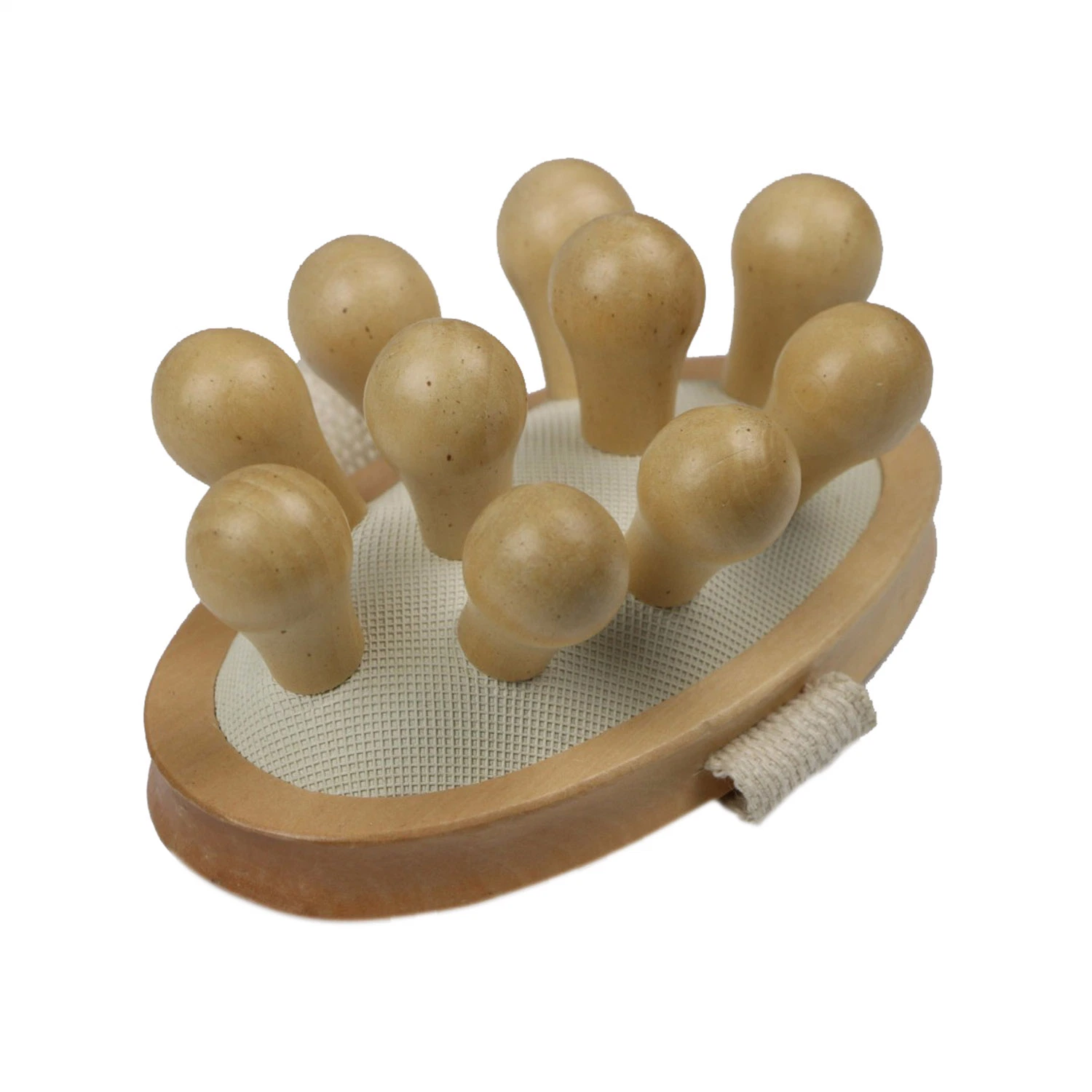 10 Dots Wooden Bath Body Massager Wooden Handheld Back Massage Muscle Tool Massager for Neck Shoulder Arms Legs Body