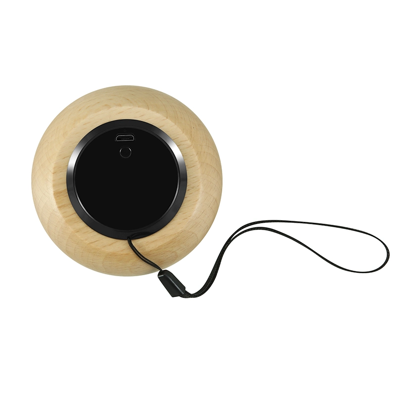 Factory Discount Price Wooden Mini Round Wireless Bluetooths Speaker