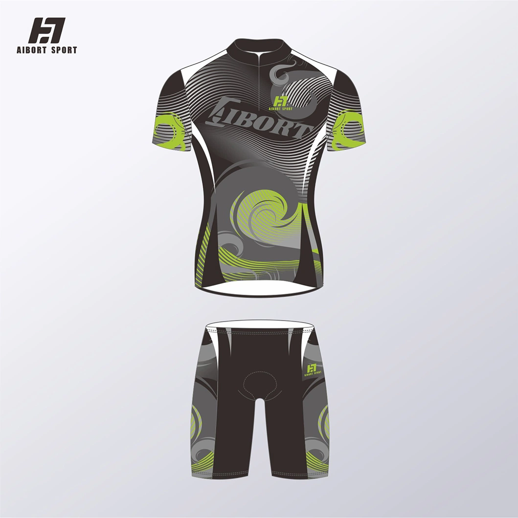 Aibort Design Custom Men and Woman 100% Polyester Sublimation Summer Sleeveless Mountain Professional Team Cycling Jersey