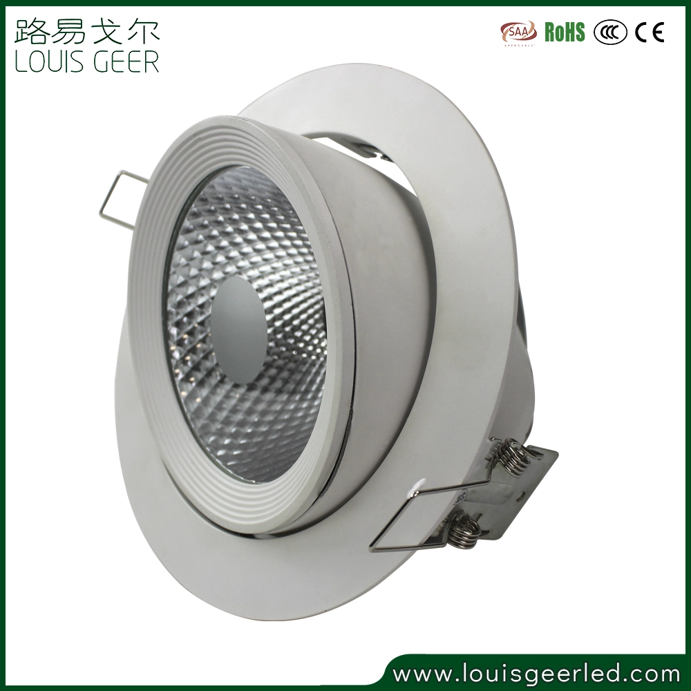 Distributor Round Touch on off Switch Anti Glare Frosted Glass Lighting Ring LED Dimmable Downlight 15W with 145mm Cut out