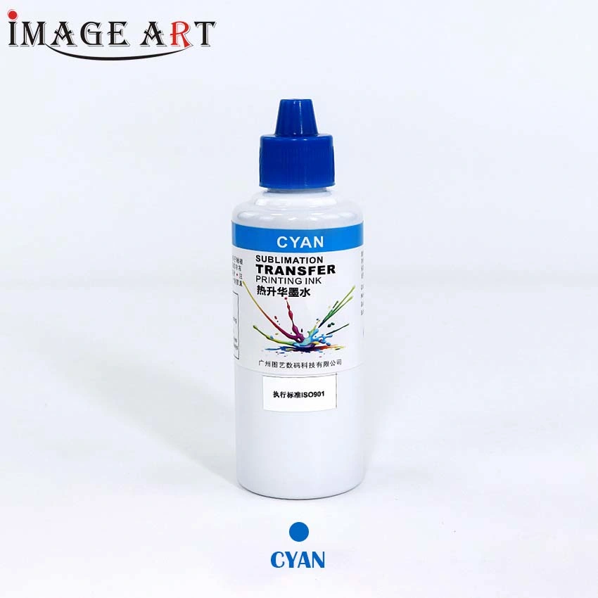 Good Printing Effect Sublimation Ink for Heat Transfer Printing 100ml (Cyan)