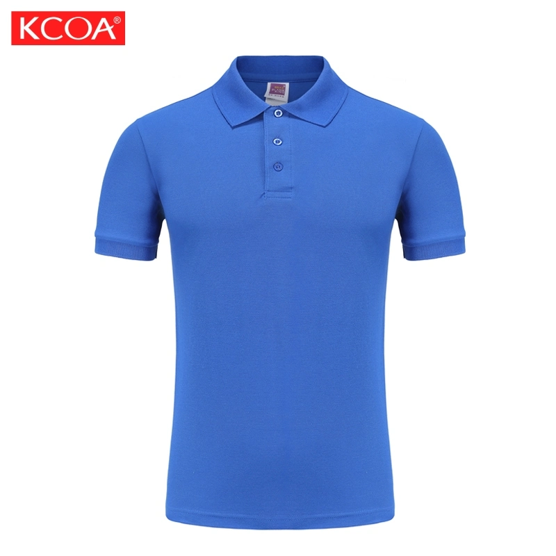 Sport Banheira de venda por grosso azul sólido homens Polo Shirt personalizada