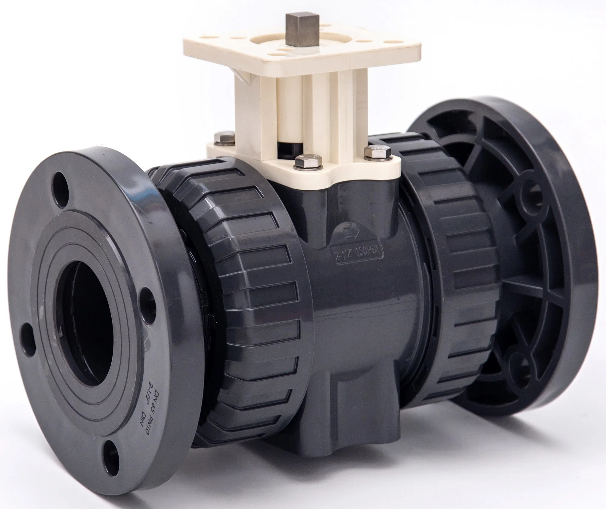 High quality/High cost performance  Plastic Electric Control Ball Valve UPVC True Union Ball Valve PVC Non Actuator Double Union Ball Valve Body PVC Pneumatic Ball Valve