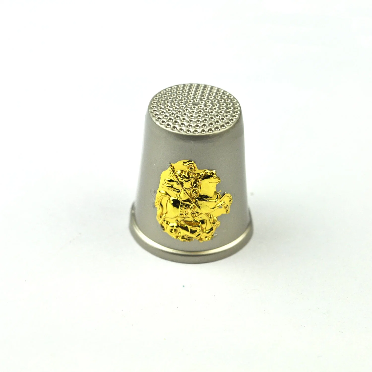 Custom Embossed Golden Metal Thimble for Souvenir (TB11)