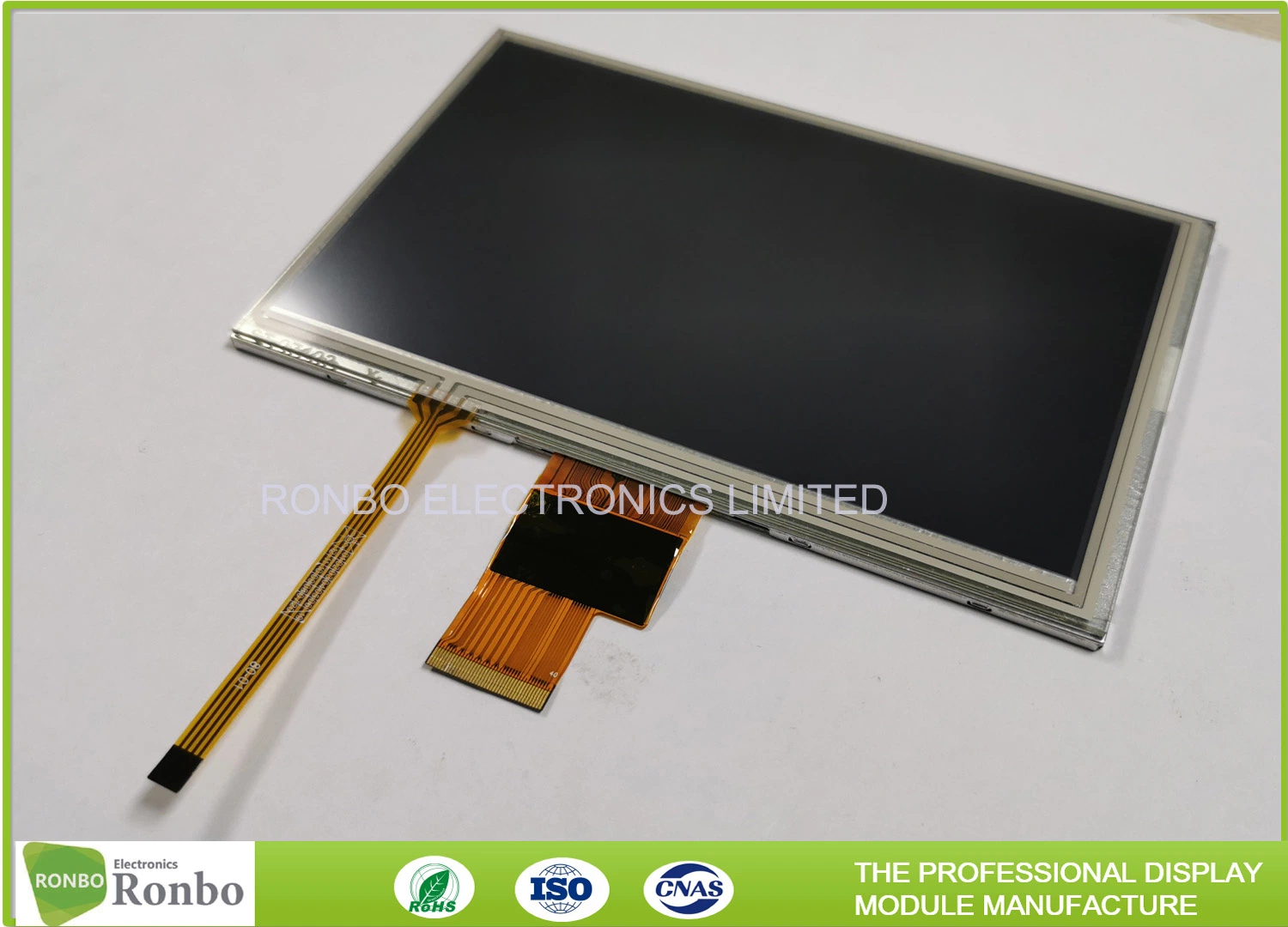 شاشة TFT بحجم 7 بوصات 1024*600 مقاومة شاشة اللمس / واجهة LVDS ذات 40 سنًا