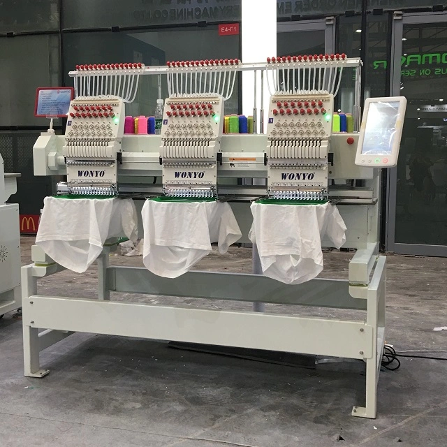 Multi Function Computerized Embroidery Machine 3 Heads