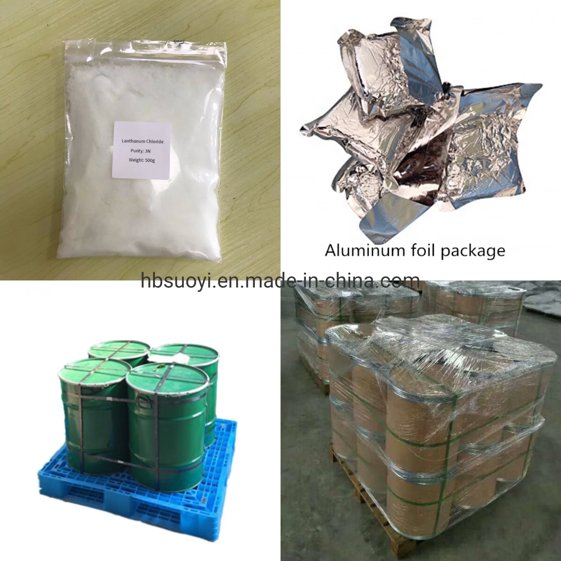 Producing 9.95% Lacl3 CAS 10099-58-8 White Powder Lanthanum (III) Chloride