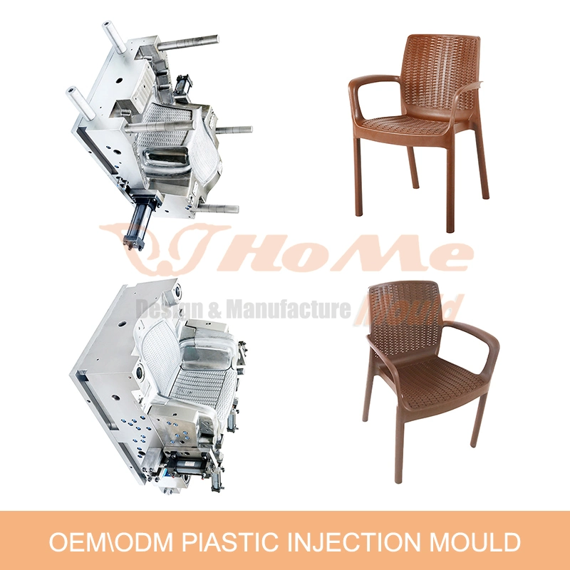 Household Plastic Rattan Chair Mould Arm Chair Injection Molding
