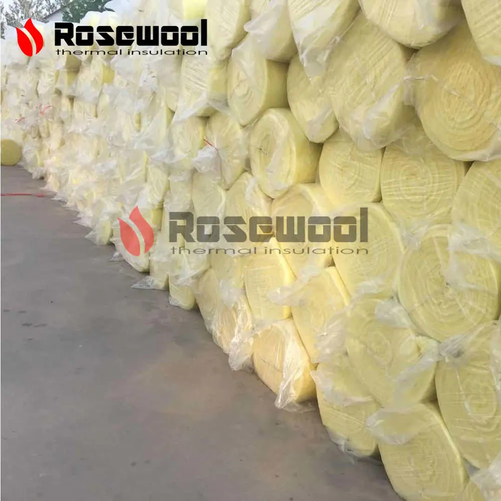 12-48 Kg/M&sup3; 25-150mm Thermal Insulation Materials Glasswool Glass Wool Blanket From Certified Supplier