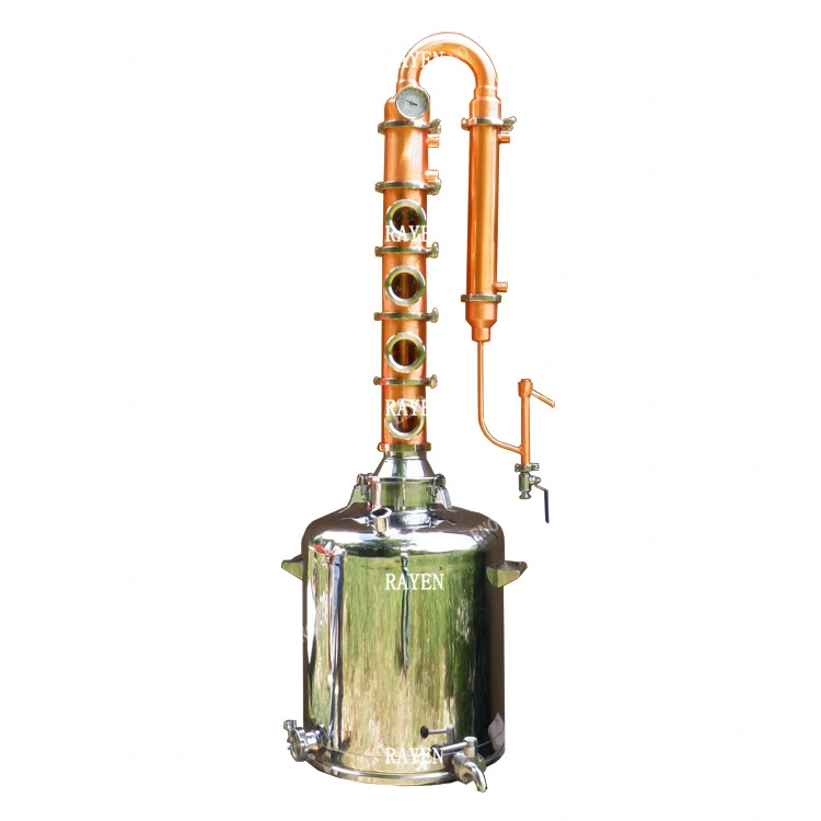 China Herstellung Edelstahl 100L Kessel mit Pot still Destillation Spalte