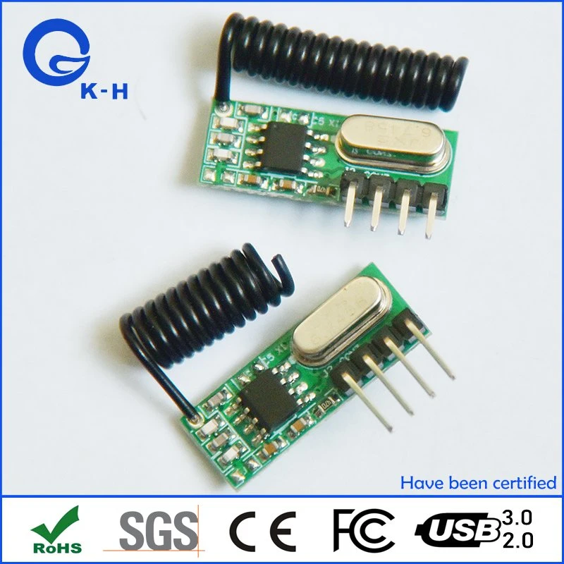 Kit de receptor e módulo transmissor sem fios RF 315Mhz 433 MHz sem fios Para Arduino