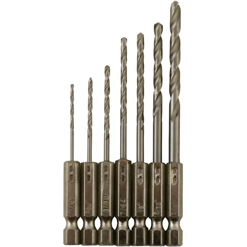 Quick Change Hex Shank HSS Drill Bits for Stainless Steel 1mm-13mm Size