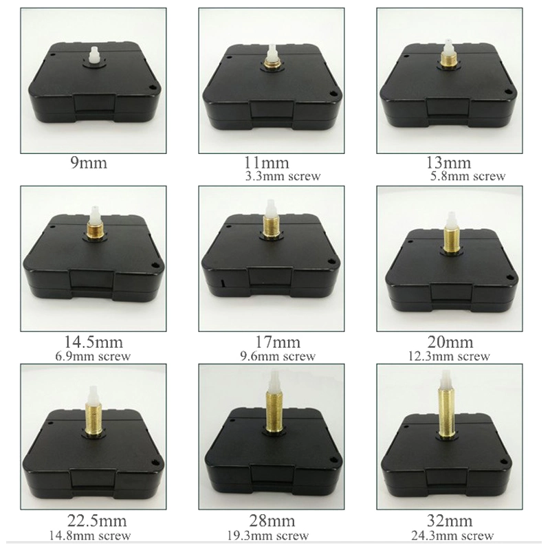 S001 Popular 17mm Shaft Sweep Silent Clock Movement