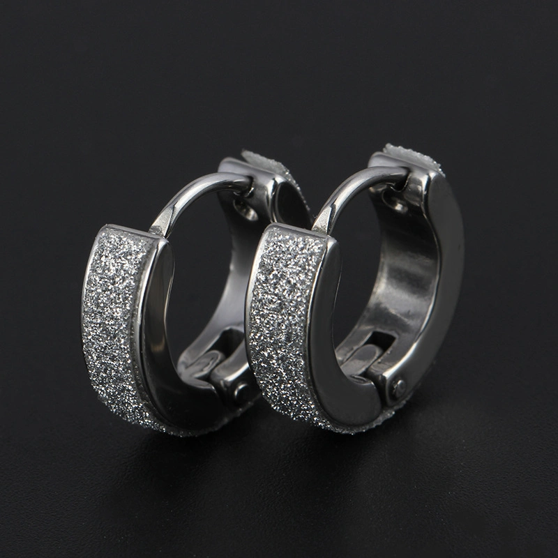 Fashion Safe Body Piercing Jewelry ASTM F136 Titanium Broadside High Shiny Edge Goldleaf Surface Hoop Huggie Earring Clicker Creoles Piercing Jewelry