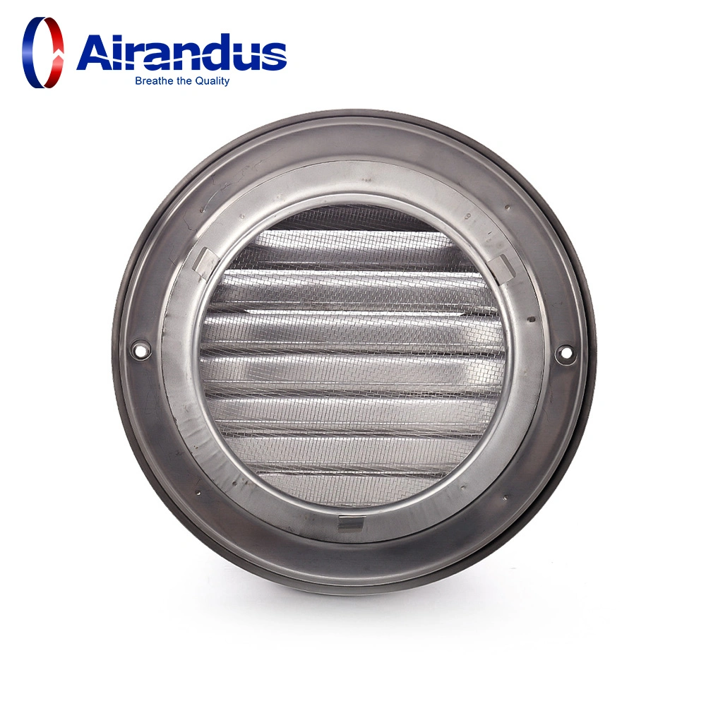 High quality/High cost performance  304 Stainless Steel Ventilation Round Grille Louver Exhaust Hood Air Vent Cover for Wall Hole Kitchen Exhaust