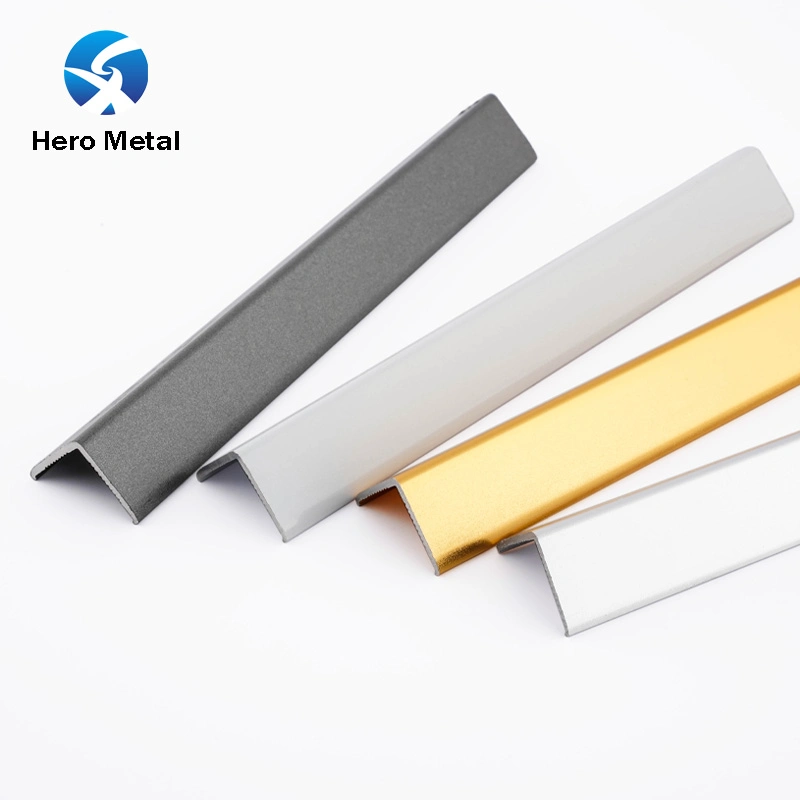 Hero Metall Aluminium Profil Ecke für Dusche Nische außen weiß Gold Fliesen Trim L Form Kantenleiste