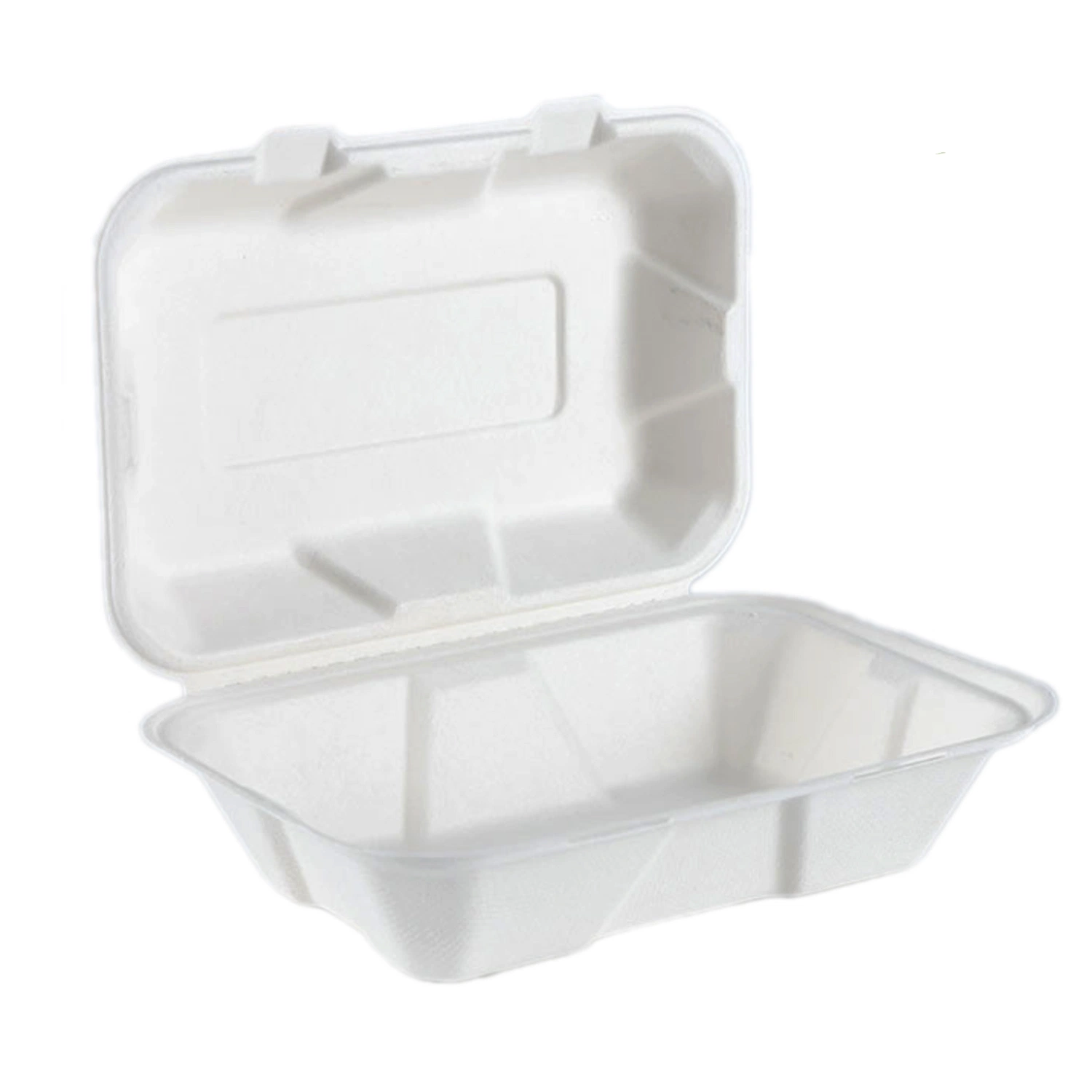 Compostable Biodegradable Sugarcane Disposable Paper Bagasse Burger Hamburger Box