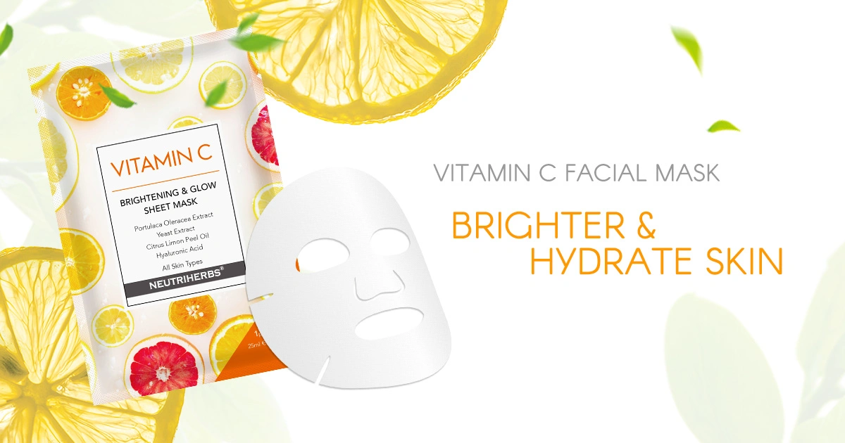 High quality/High cost performance Cosmetics Beauty for Wrinkles Vitamin C Face Silk Sheet Mask