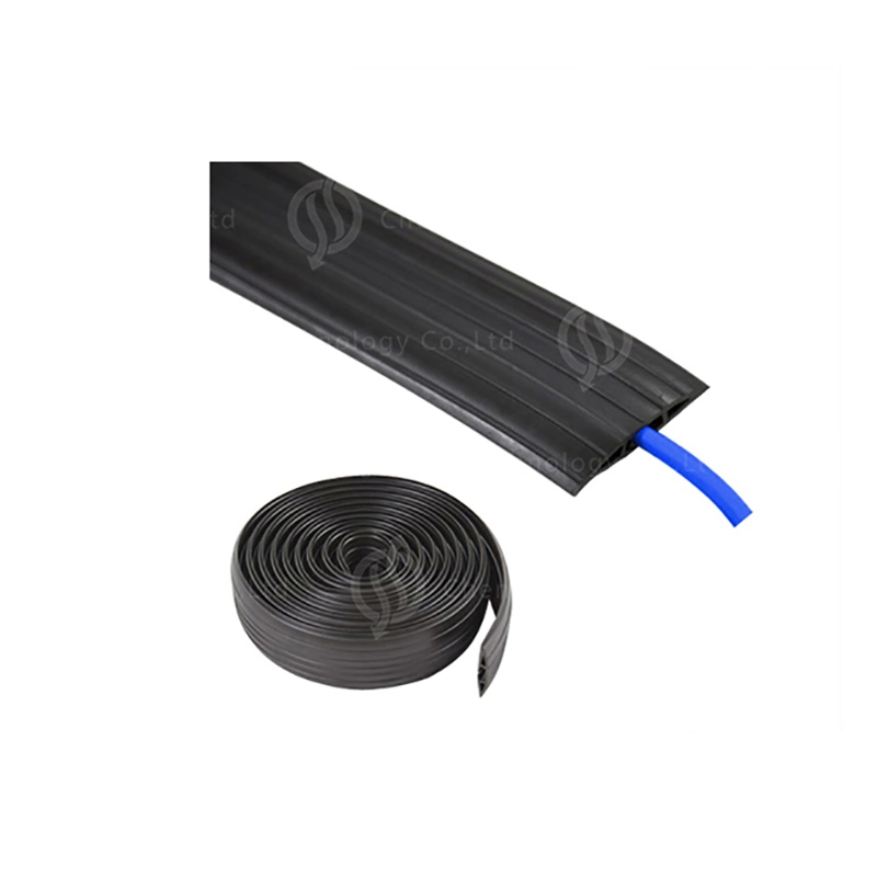 Flexible PVC Rubber Cable Protector Floor Cord Cover in Rolls