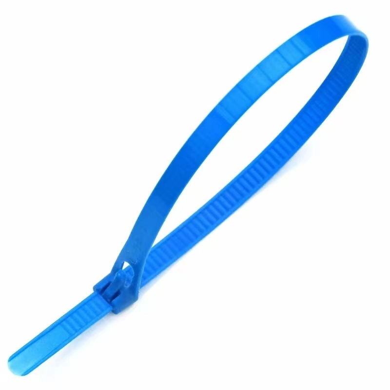 100PCS Releasable Nylon Cable Tie 8*200/250/300 /350/400mm Colorful Loose Slipknot Tie Reusable Packaging Plastic Zip Tie Wrap Strap