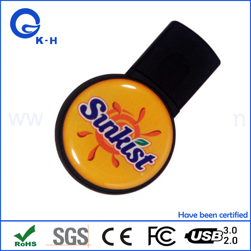 Oval Epoxy Dome USB Flash Memory Storage 1GB 2GB 4GB 8GB