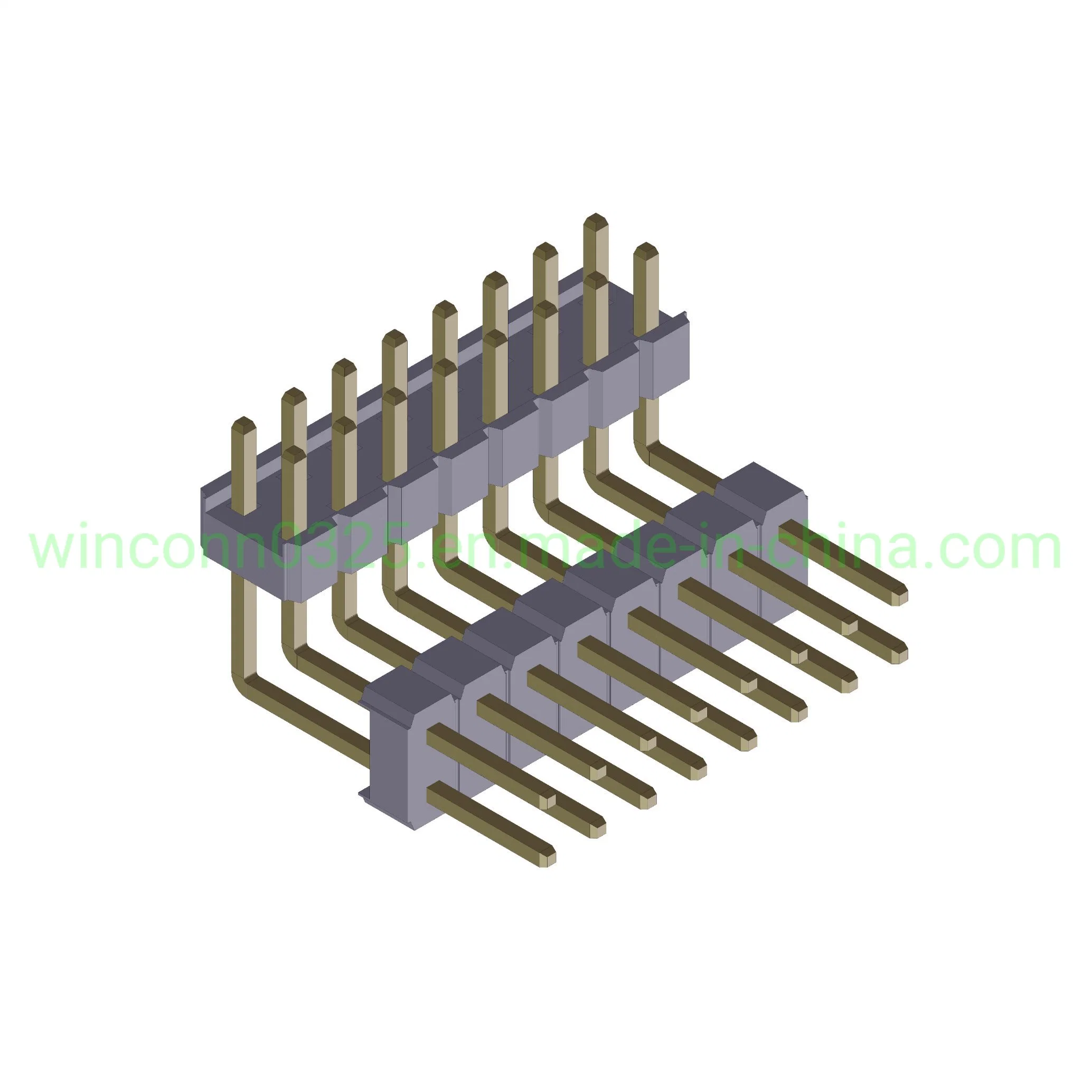 8 Pin PCB Mount Right Angle SMT Aviation and Aerospace Phosphor Bronze Easy Actuation 0.079" (2.00mm) Pitch Pin Header Socket