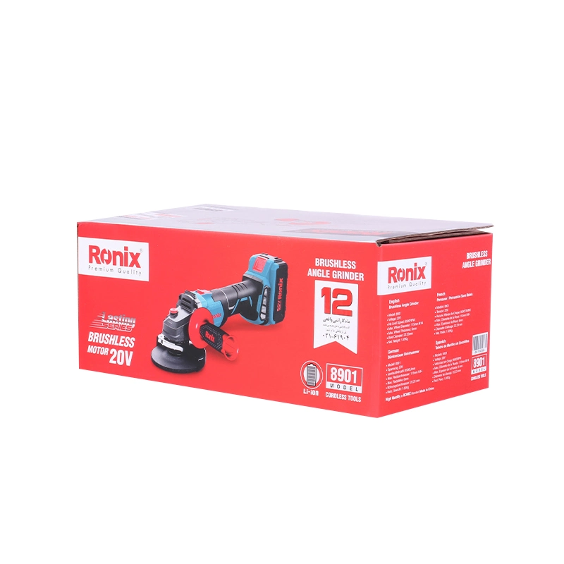 Ronix 20V 8500rpm Modelo Minilable Minirangular Grinder 8901 Mini Máquina de corte de metal de acero de madera portátil