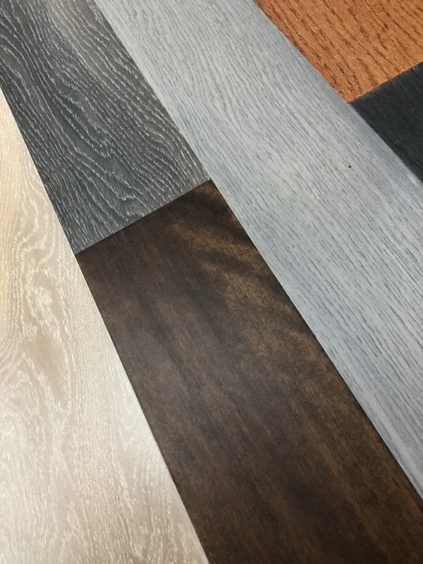 Natural Walnut Veneer on PVC Flooring