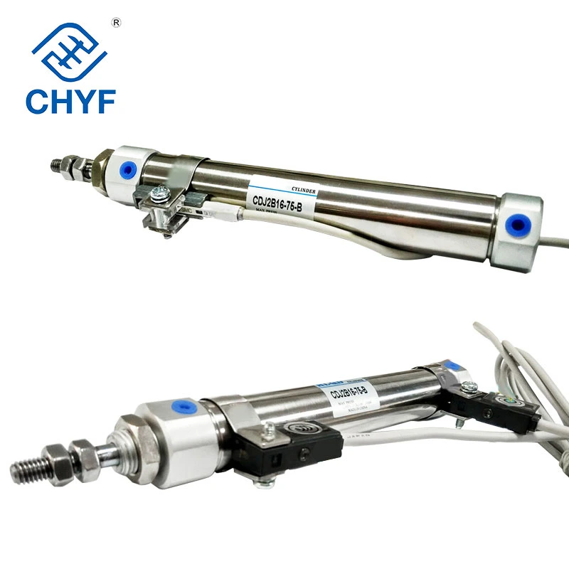 Mount Type CDJ2b Double Acting SMC Stainless Steel Mini Pneumatic Cylinder