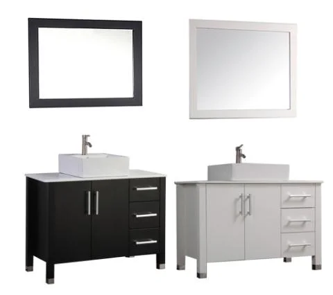 48" Double Sink Floating Modern Bathroom Vanity Set