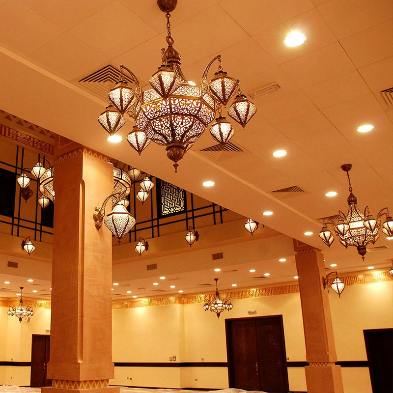 Guzhen Lighting Hotel Large Lobby Moroccan Islam Crystal Lighting Islamic Chandelier (WH-DC-54)