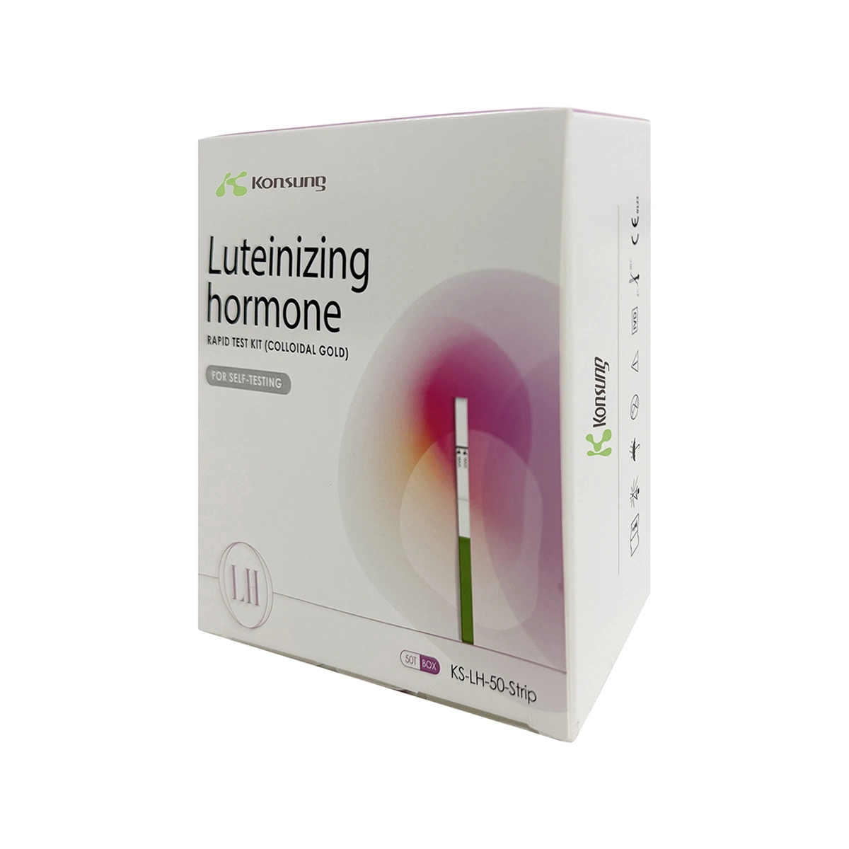 شريط اختبار KS-LH-50 High الدقة Medical Diagnostic Rapid OH Ovulation لـ 50 شخصًا